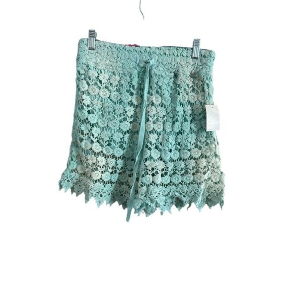 Wallflower Women's Lace shorty Shorts - Mint Green - Picture 8 of 9